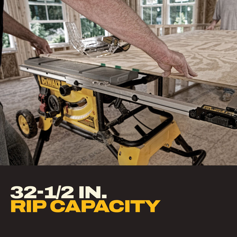 DEWALT 10 in. Jobsite Table Saw and Rolling Stand - Reconditioned