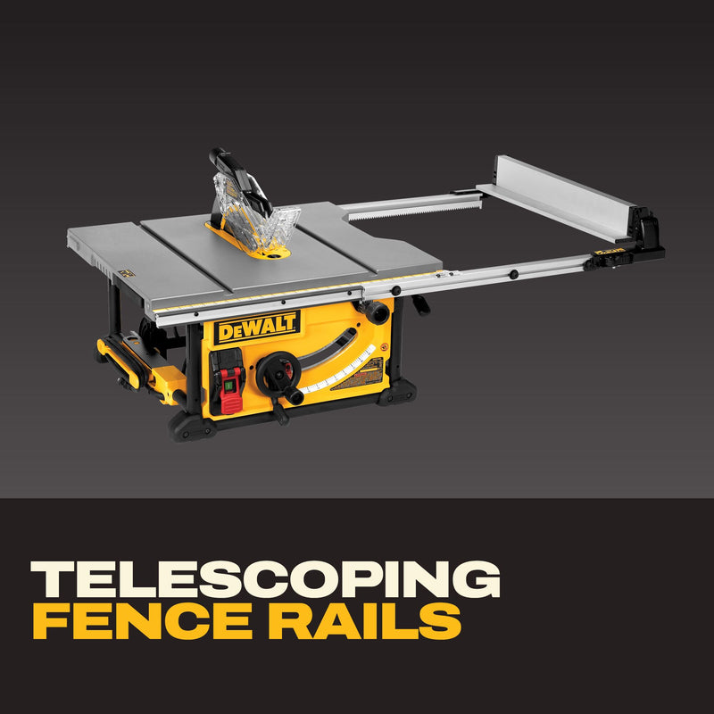 DEWALT 10 in. Jobsite Table Saw and Rolling Stand - Reconditioned