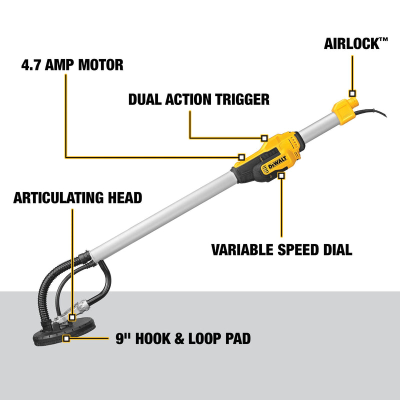 DEWALT 4.7 Amp Electric Drywall Sander - Reconditioned