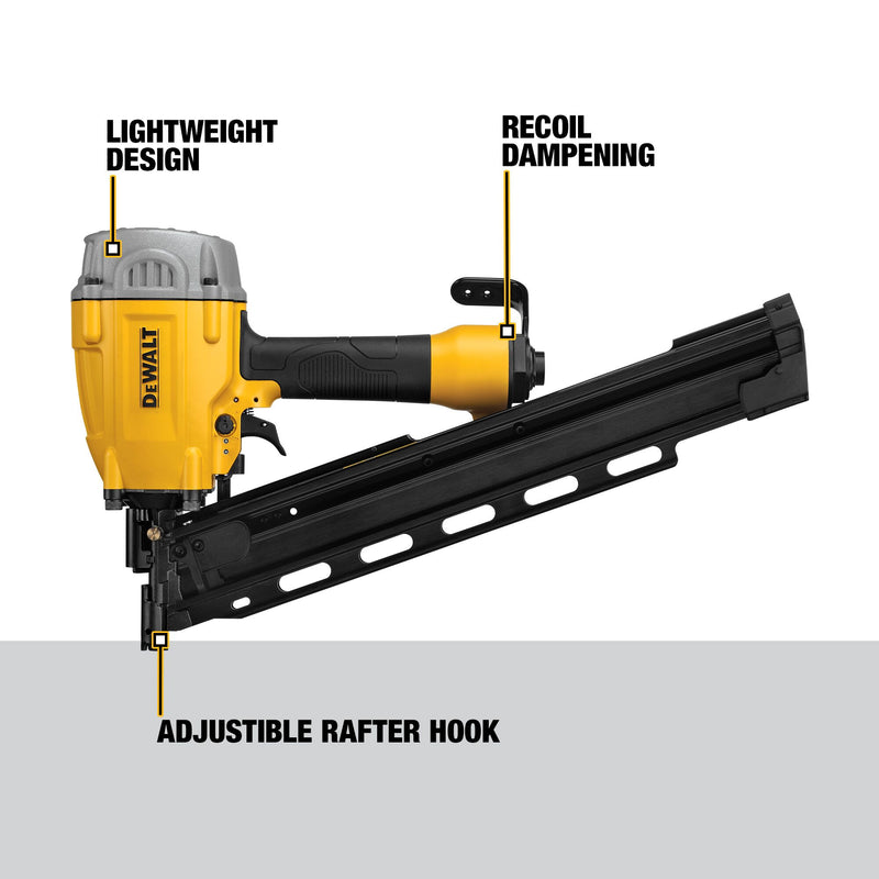 DEWALT 21 Degree Plastic Round Head Framing Nailer - Reconditioned