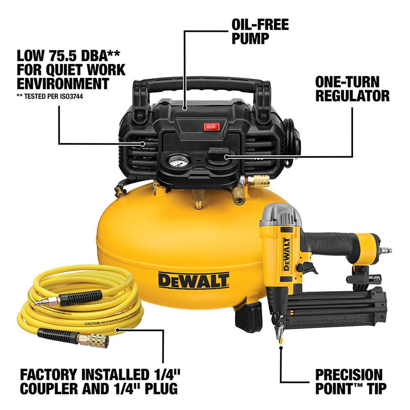 DEWALT Nailer and Compressor Combo Kit - Reconditioned