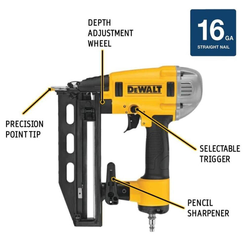 DEWALT 16  Guage Precision Point Finish Nailer - Reconditioned