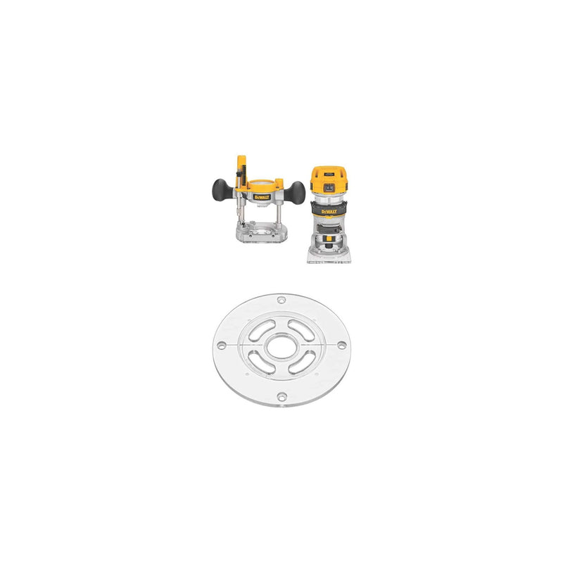 DEWALT 1-1/4 HP Max Torque Corded Electric Variable Speed Compact Router Combo Kit - Reconditioned