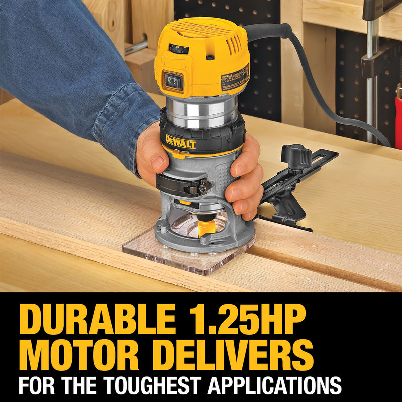 DEWALT 1-1/4 HP Max Torque Variable Speed Compact Router - Reconditioned