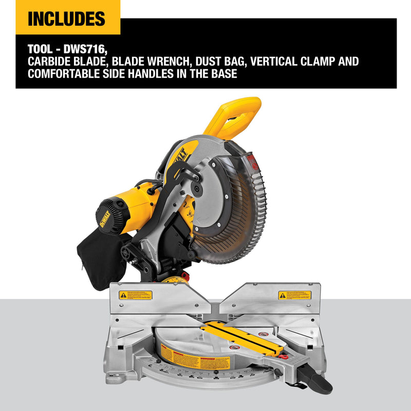 DEWALT 15 Amp 12 in. Double-Bevel Compound Miter Saw - Reconditioned