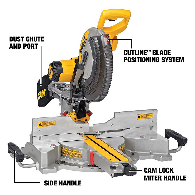 DEWALT 12-Inch (305mm) Double Bevel Sliding Compound Miter Saw - Reconditioned
