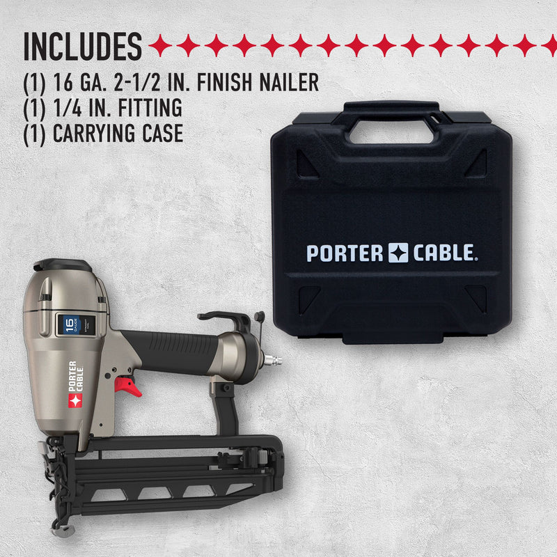 PORTER-CABLE Finish Nailer, 16  Guage, 1-Inch To 2-1/2-Inch - Reconditioned