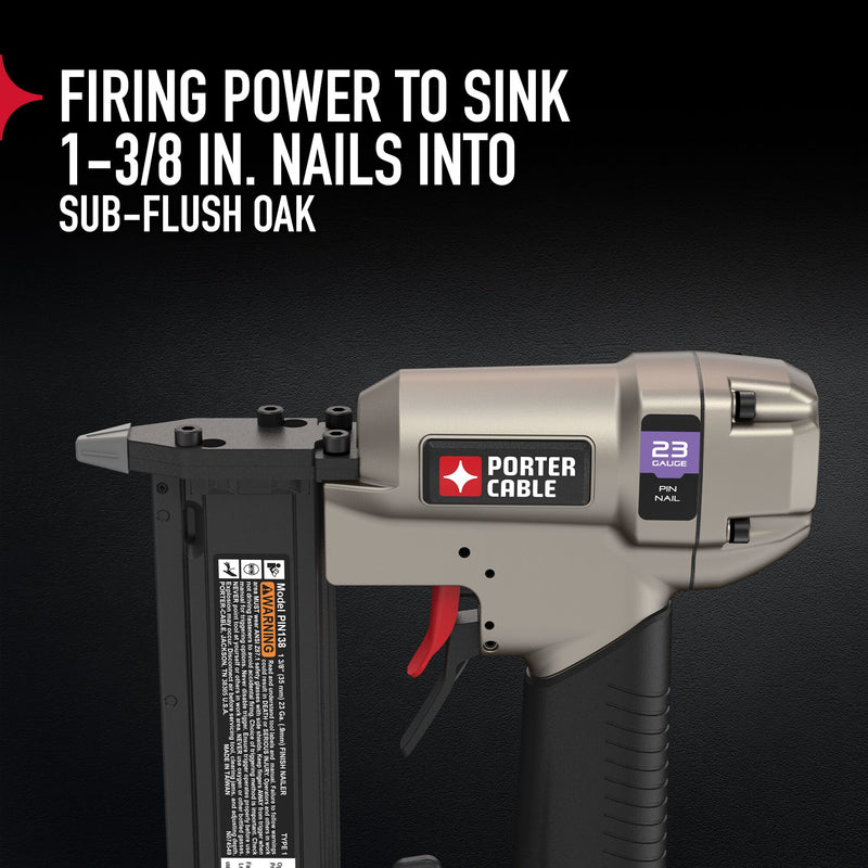 PORTER-CABLE Pin Nailer, 23- Guage, 1-3/8-Inch - Reconditioned