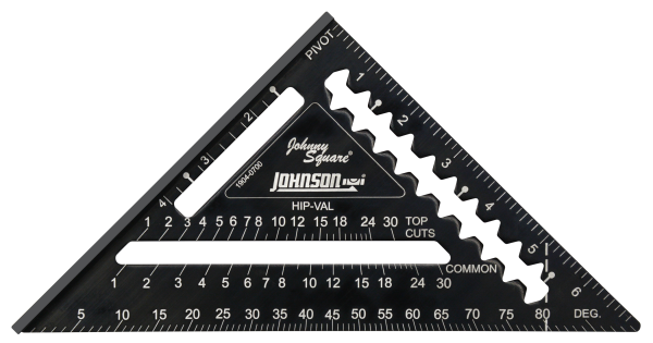 Johnson Level 1904-0700 7" Johnny Square® Easy-Read™ Aluminum Rafter Square