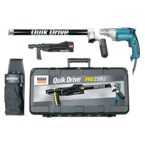 Quik Drive PRO250G2M25K - Subfloor Screwdriving System w/ 120V, 2500 RPM Motor